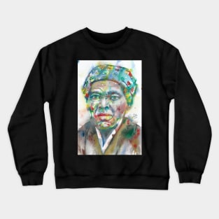 HARRIET TUBMAN watercolor portrait.1 Crewneck Sweatshirt